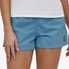 Women's Patagonia Women’s Barely Baggies Shorts - Clean Currents Patch: Lago Blue 2 Women's Patagonia Women’s Barely Baggies Shorts - Clean Currents Patch: Lago Blue