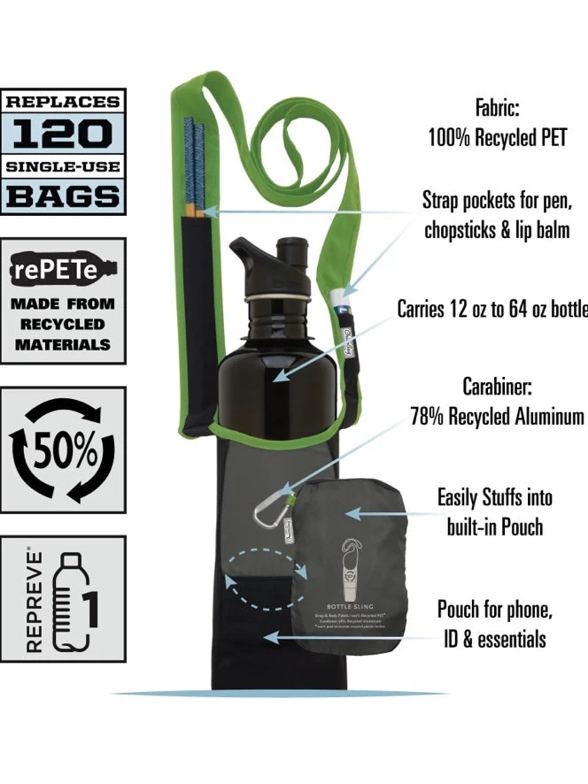 Chico Bags ChicoBag Bottle Sling RePete - Purple Travel Bags, Totes & Packs 4 Chico Bags ChicoBag Bottle Sling RePete - Purple Travel Bags, Totes & Packs