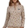 Patagonia W Micro D Snap-T - Matilija Poppy Burst: Pampas Tan