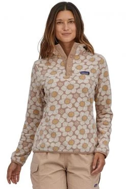 Patagonia W Micro D Snap-T - Matilija Poppy Burst: Pampas Tan