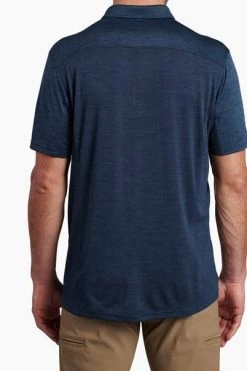 Men's Kuhl Engineered Polo Short Sleeve Shirt - Pirate Blue