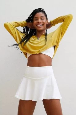 Free People Movement Women's Pleats And Thank You Skort - White