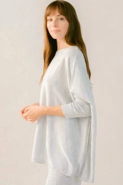 Mer Sea Catalina Crew Neck Sweater - Ash Grey Women's