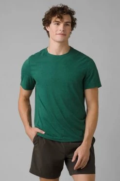 Prana Prospect Heights Crew - Deep Pine Men's