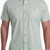 Men's Kuhl Karib Stripe Short Sleeve Shirt - Aloe