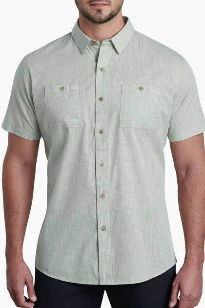 Men's Kuhl Karib Stripe Short Sleeve Shirt - Aloe 3 Men's Kuhl Karib Stripe Short Sleeve Shirt - Aloe