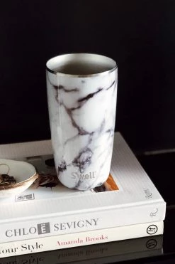 S'well 18oz White Marble Tumbler With Lid Outdoor Gear & Accessories