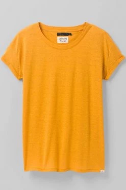 Prana Women's Cozy Up Short Sleeve T-Shirt - Golden Hour
