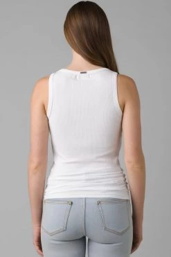 Prana Foundation Rib Tank - White Women's
