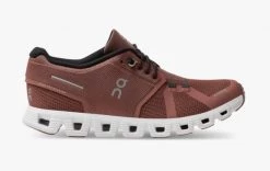 On Cloud 5 Women's Running Shoe - Rust / Black Women's Footwear