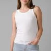 Prana Foundation Rib Tank - White Women's