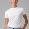 Prana Women's Foundation Rib Tee - White