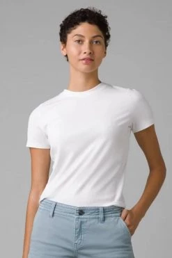 Prana Women's Foundation Rib Tee - White