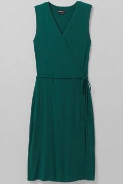 Prana Foundation Wrap Dress - Deep Pine Heather Women's