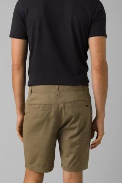 Prana Furrow Short 8" Inseam - Dark Khaki Men's