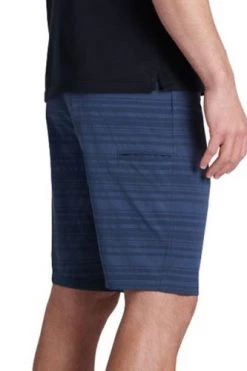Kuhl Hybrid Upriser Short 8" Inseam- Stripe Pirate Blue