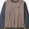 Men's Patagonia P-6 Label Uprisal Crew Sweatshirt - Shroom Taupe