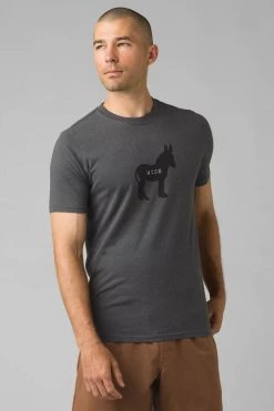 Prana Wise Ass Journeyman Short Sleeve - Charcoal Heather Men's