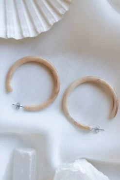 Nat And Noor Milo Hoops In Cream