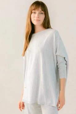 Mer Sea Catalina Crew Neck Sweater - Ash Grey Women's