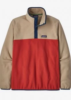 Patagonia M Micro D Snap-T Pullover - Sumac Red Men's