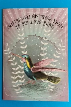 Papaya 5x7 Greeting Card Love Bird Valentine