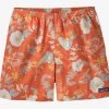 Patagonia M Baggies Shorts 5” - Climb Hike Surf: Tigerlily Orange Men's