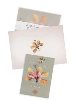 Papaya 5x7 Greeting Card "Hibiscus Birthday" Base Camp: Bring It Home