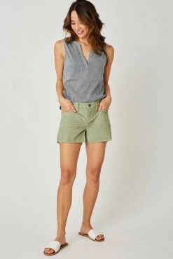 Carve Designs Oahu 4" Short - Olive Women's