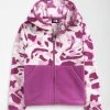 The North Face Toddler Glacier Full Zip Hoody - Lilac Pink Print Little Ones