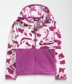 The North Face Toddler Glacier Full Zip Hoody - Lilac Pink Print Little Ones