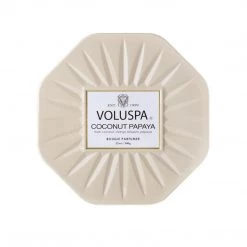 Voluspa Coconut Papaya Octagon Tin Candle