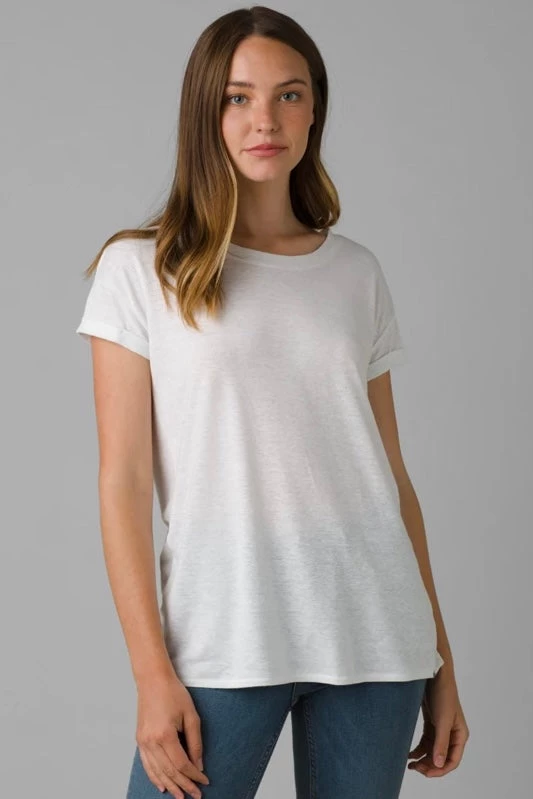 Prana Cozy Up Short Sleeve T-Shirt - White 5 Prana Cozy Up Short Sleeve T-Shirt - White