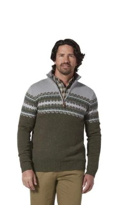Royal Robbins Sequoia 1/4 Zip Sweater - M's Climbing Ivy Men's Sale - 50% Off At Checkout