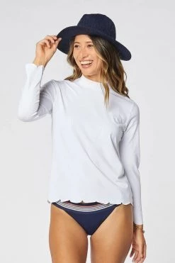 Carve Designs Women's Swim Clearwater Sunshirt - White