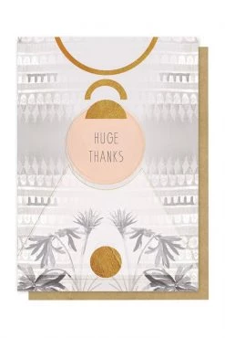 Papaya 5x7 Greeting Card "Huge Thanks"