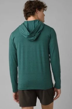 Prana Men's Watchtower Long Sleeve Hoodie - Deep Pine