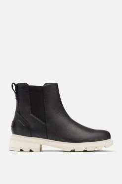 Sorel Lennox Chelsea Waterproof Boot - Black / Chalk Women's Sale - 50% Off At Checkout