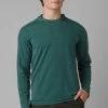 Prana Men's Watchtower Long Sleeve Hoodie - Deep Pine