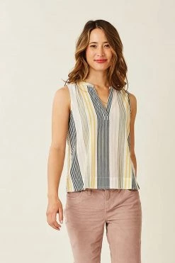 Carve Designs Dylan Tank Top - Multistripe Women's