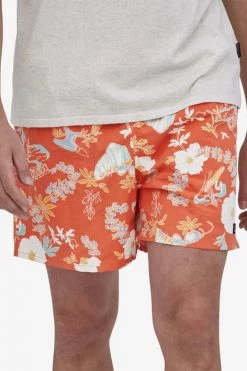 Patagonia M Baggies Shorts 5” - Climb Hike Surf: Tigerlily Orange Men's
