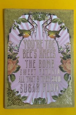 Papaya 5x7 Greeting Card Bee's Knees