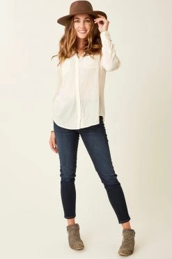 Carve Designs Dylan Gauze Tunic - Cloud Women's Sale - 50% Off At Checkout