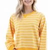 Aventura Savita Sweatshirt - Banana Stripe Women's