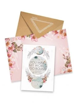 Papaya 5x7 Greeting Card "World Go Round" Base Camp: Bring It Home