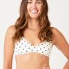 Carve Designs Tamarindo Swim Top - Cloud Polka Dot Women's