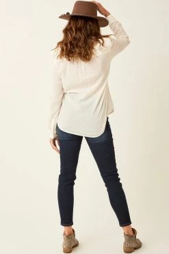 Carve Designs Dylan Gauze Tunic - Cloud Women's Sale - 50% Off At Checkout