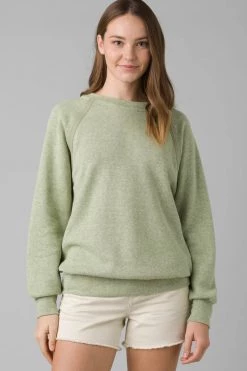 Prana Cozy Up Sweatshirt - Coastal Sage Women's