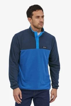 Patagonia M Micro D Snap-T Pullover - Superior Blue Men's