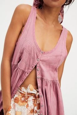Free People Brooke Tunic - Dried Currant Women's Sale - 50% Off At Checkout